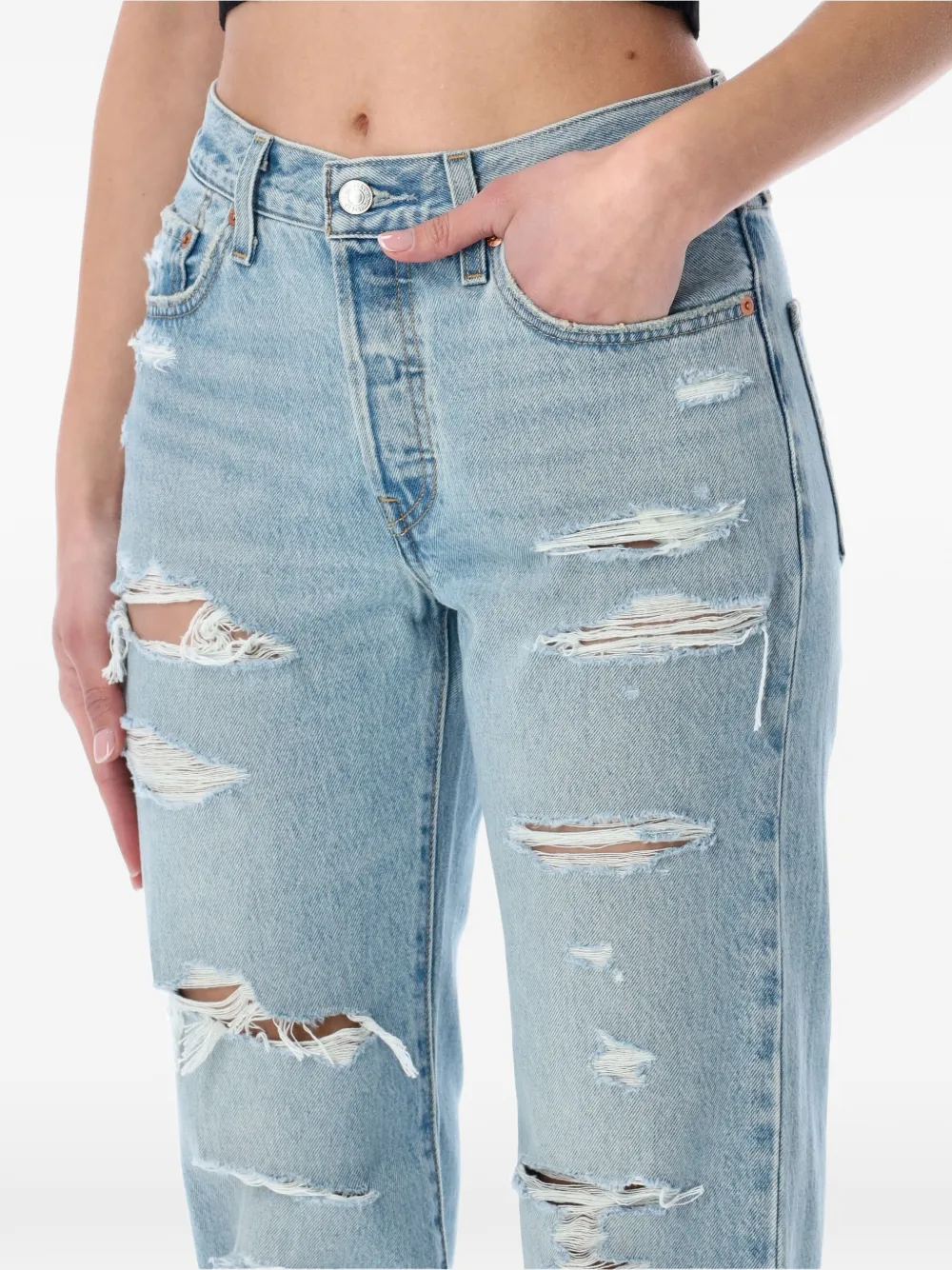 Levi's 501 '90s gerafelde jeans Blauw