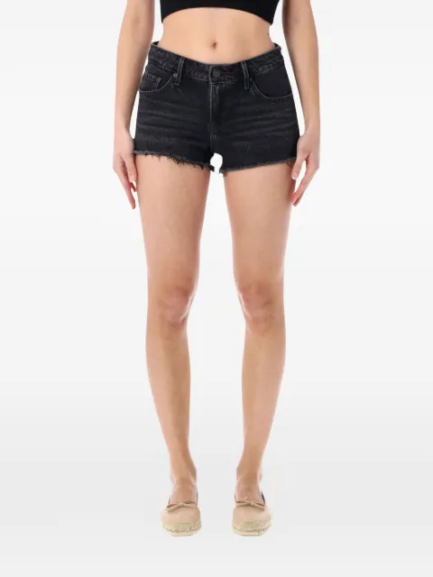 Levi's low-rise frayed denim shorts