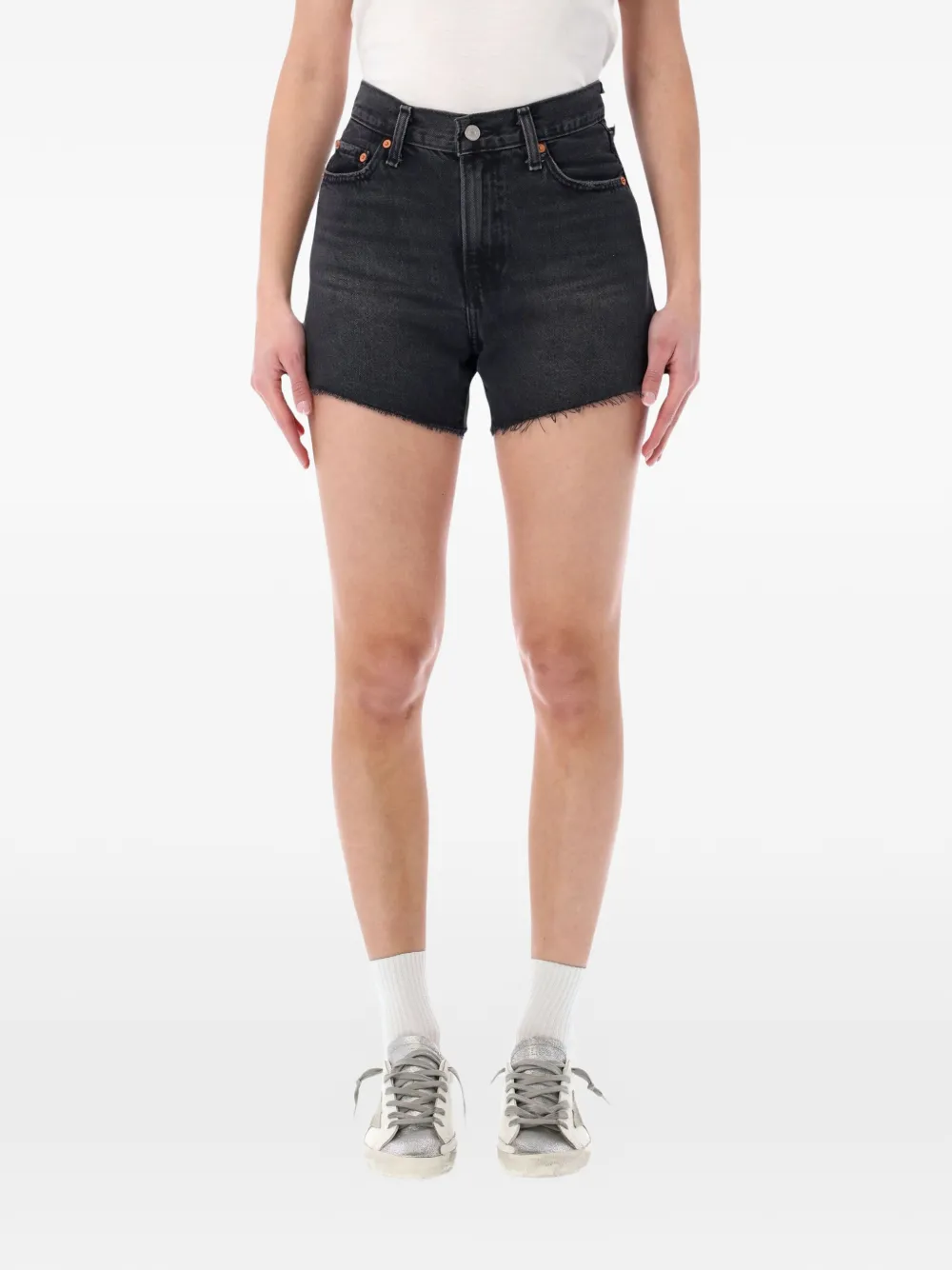 Levi's Ribcage denim shorts - Nero