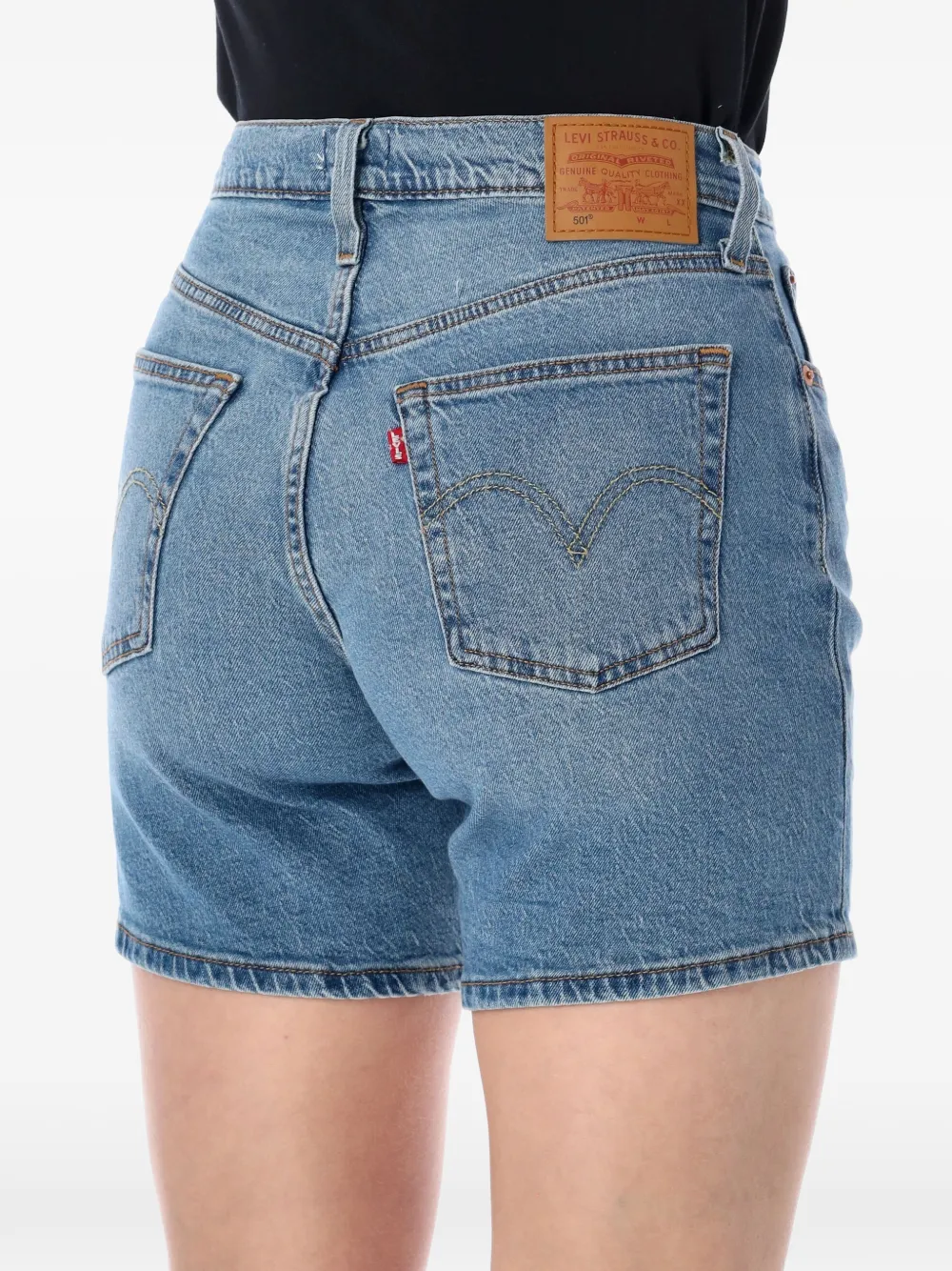  Levi's 501® Mid Thigh Denim Shorts - Blue 