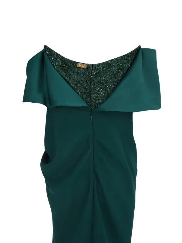 Rhea Costa Aqusa Maxi Dress | Green | FARFETCH GE