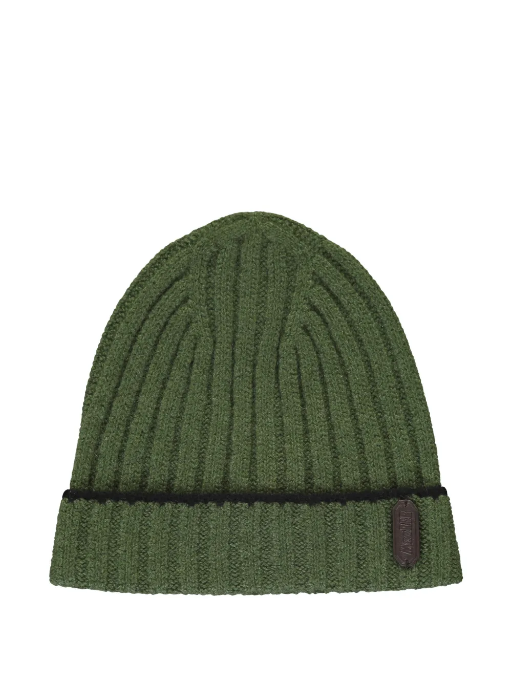 Moorer ribbed Asher knitted beanie hat - Verde