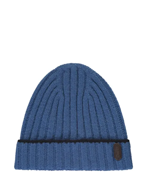 Moorer 골지 챙 턴업 비니