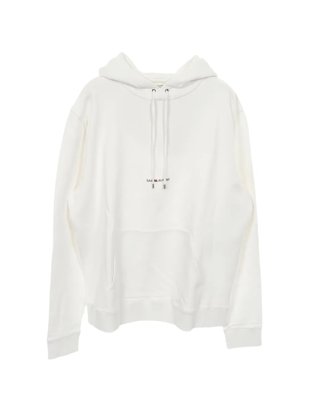 Saint Laurent Pre-Owned 2010s logo-detail hoodie - Bianco