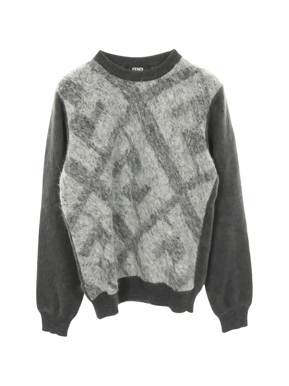 Fendi Pre-Owned 2010s FF pattern-knit sweater - Grigio