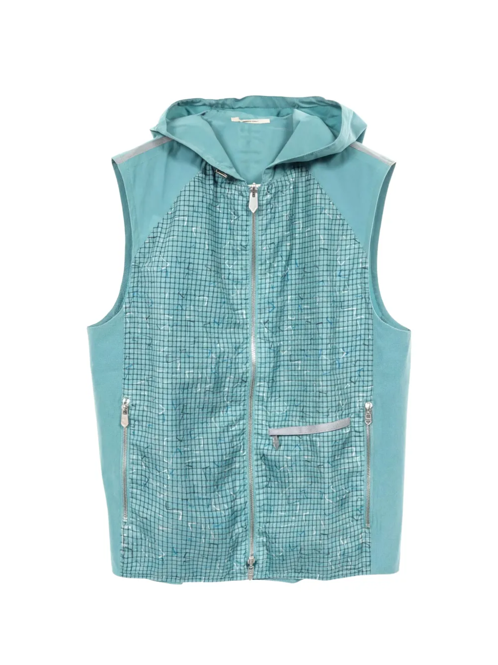 Hermès Pre-Owned 2010s Wendbare Kapuzenweste mit H-Logo - Blau