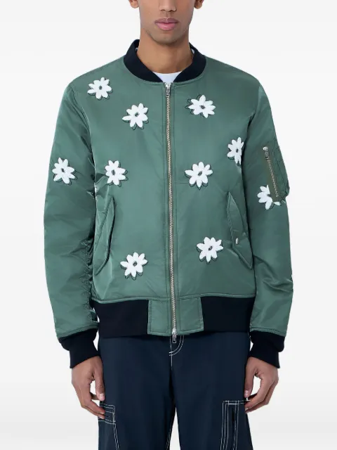 NÒMARYTHM TEXTILE floral embroidered bomber jacket