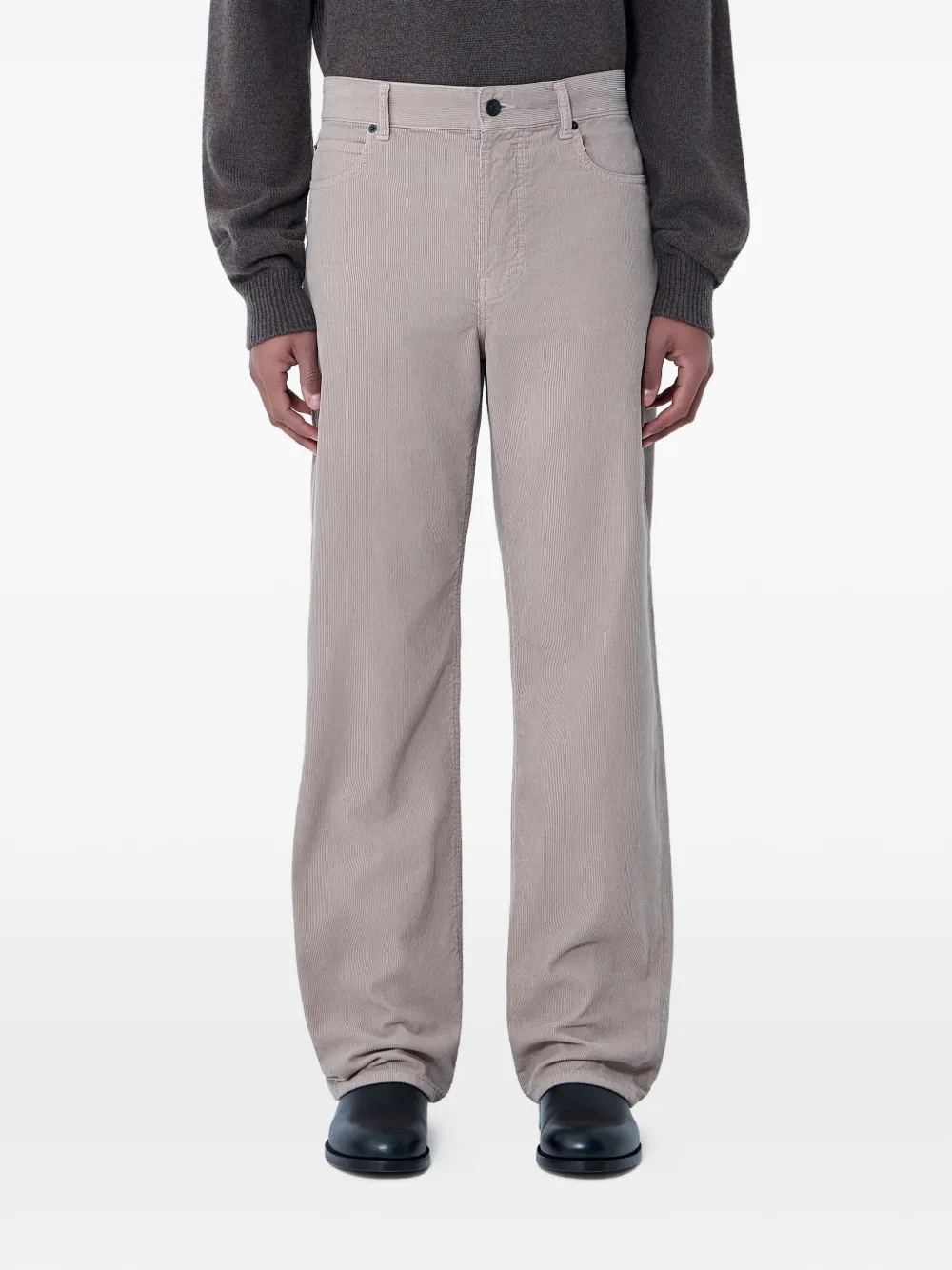 The Row corduroy mid-rise trousers - Toni neutri