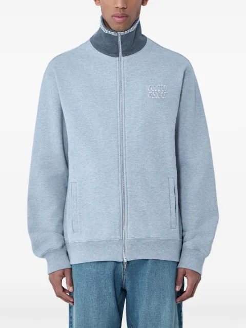 Miu Miu zip-up high-neck sweatshirt