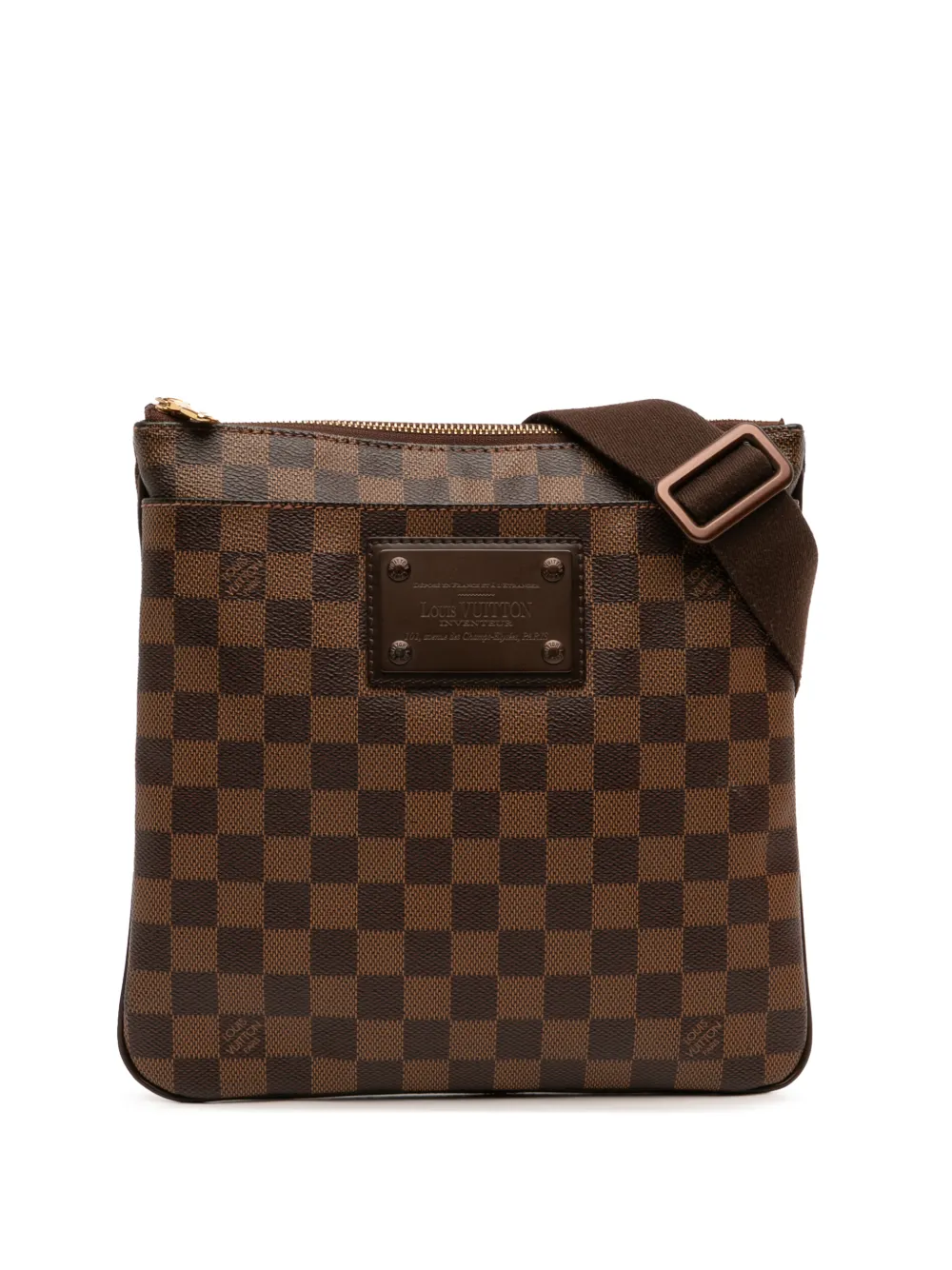 Louis Vuitton Pre-Owned 2011 Damier Ebene Brooklyn Pochette crossbody bag - Marrone