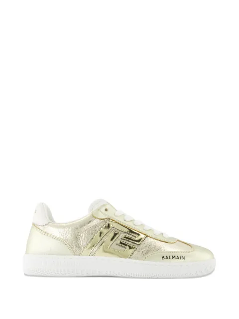 Balmain almond-toe swan sneakers 