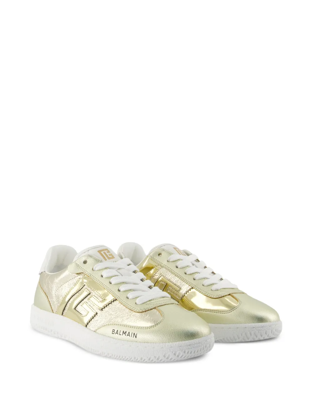 almond-toe swan sneakers