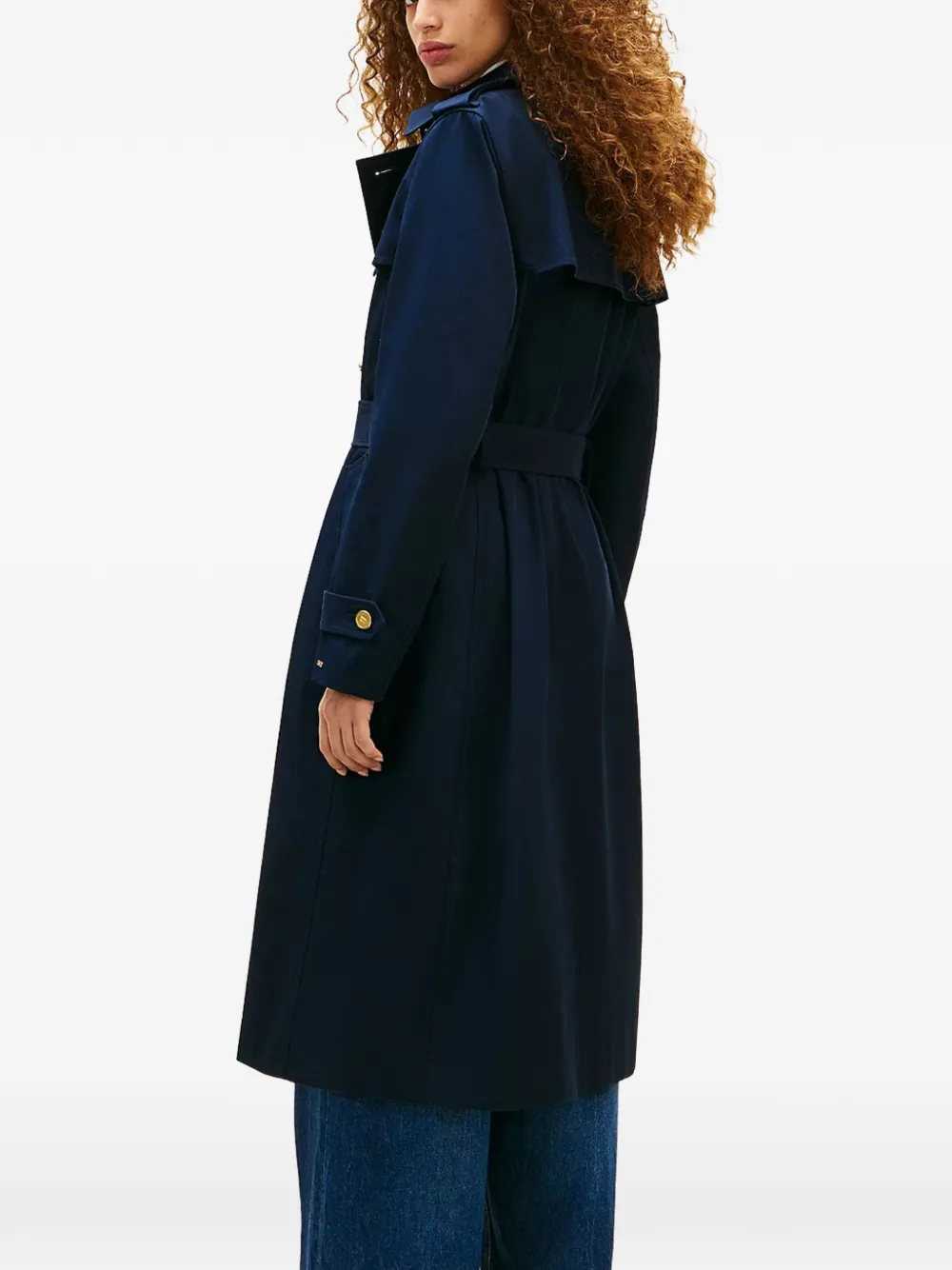  Tommy Hilfiger Belted Button Coat - Blue 