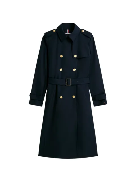 Tommy Hilfiger abrigo con cinturón y botones