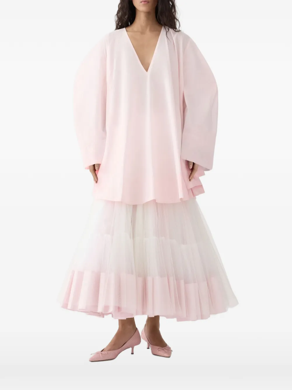  Jacquemus V-neck Shirt - Pink 