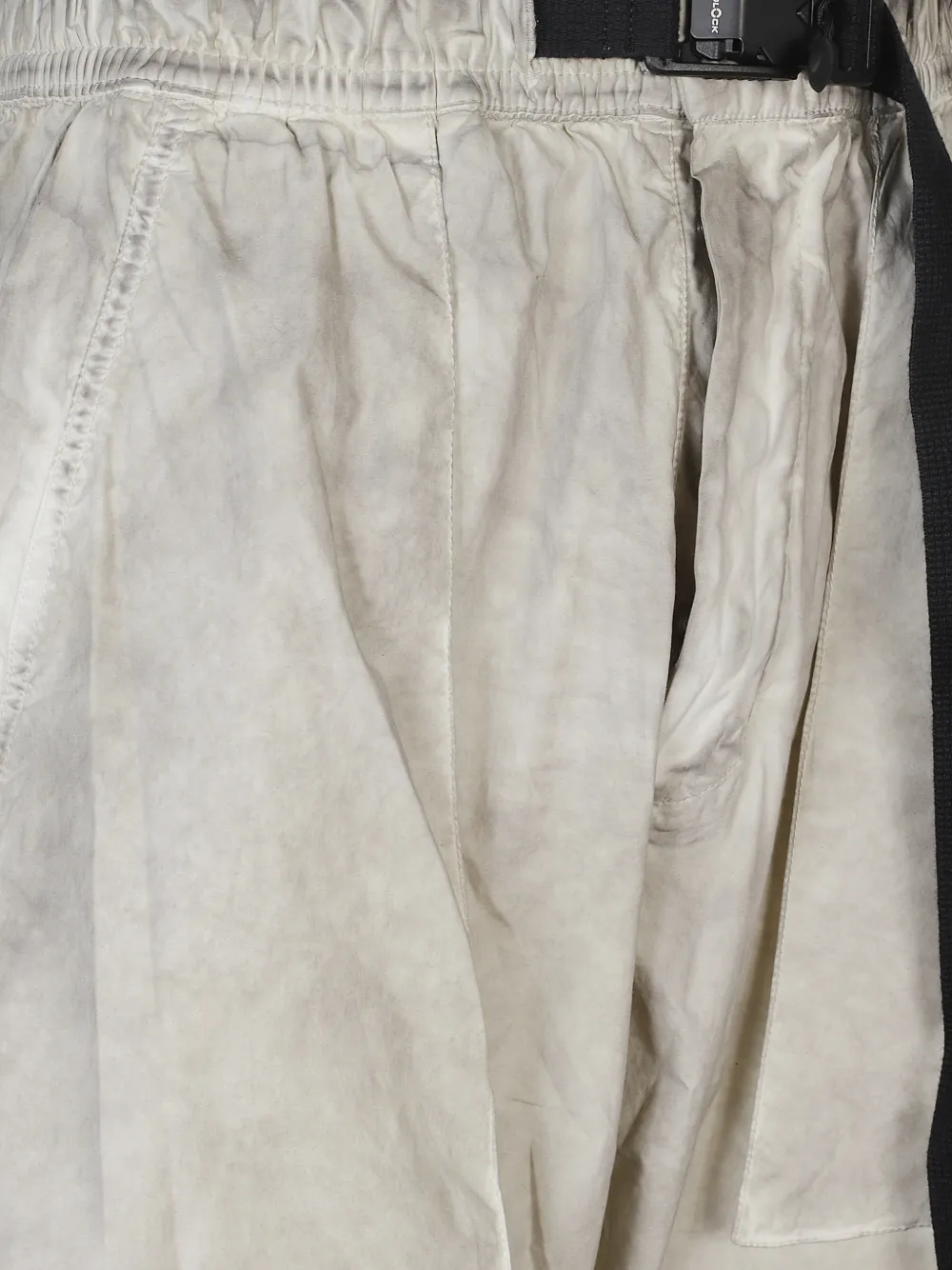 Thom Krom Broek met toelopende pijpen en gesp Beige
