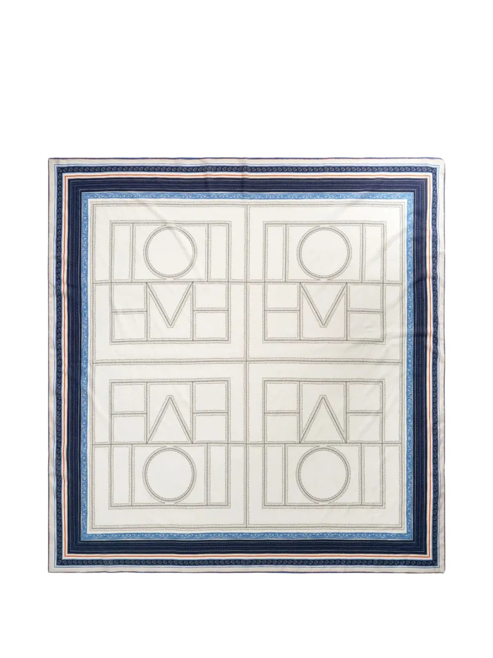 TOTEME Pareo con monogramma - Bianco