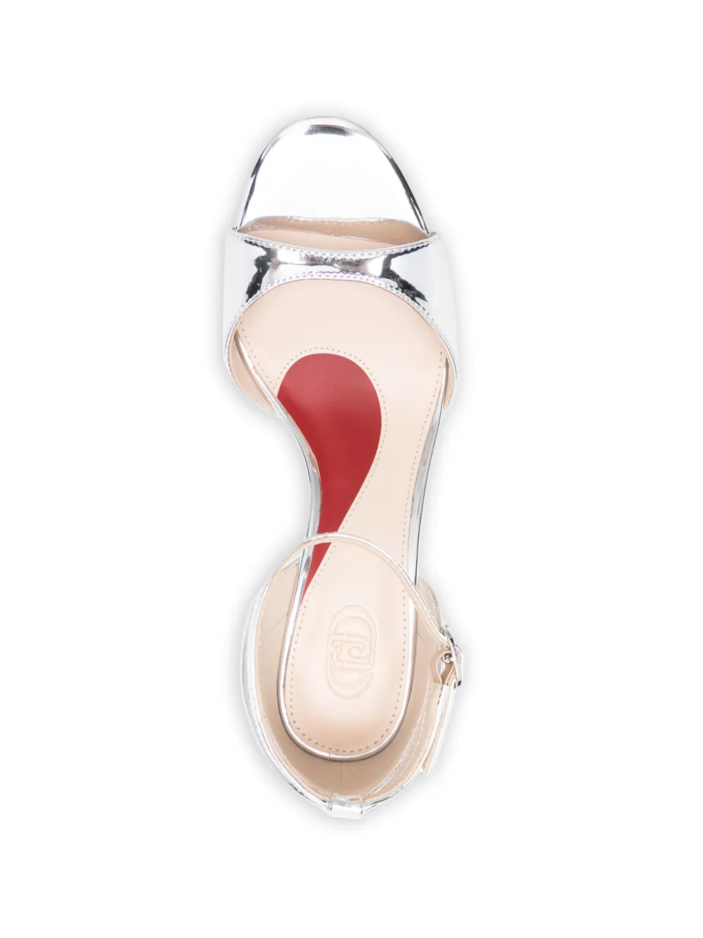 LIU JO Mirrored pumps met gelamineerde hak Zilver