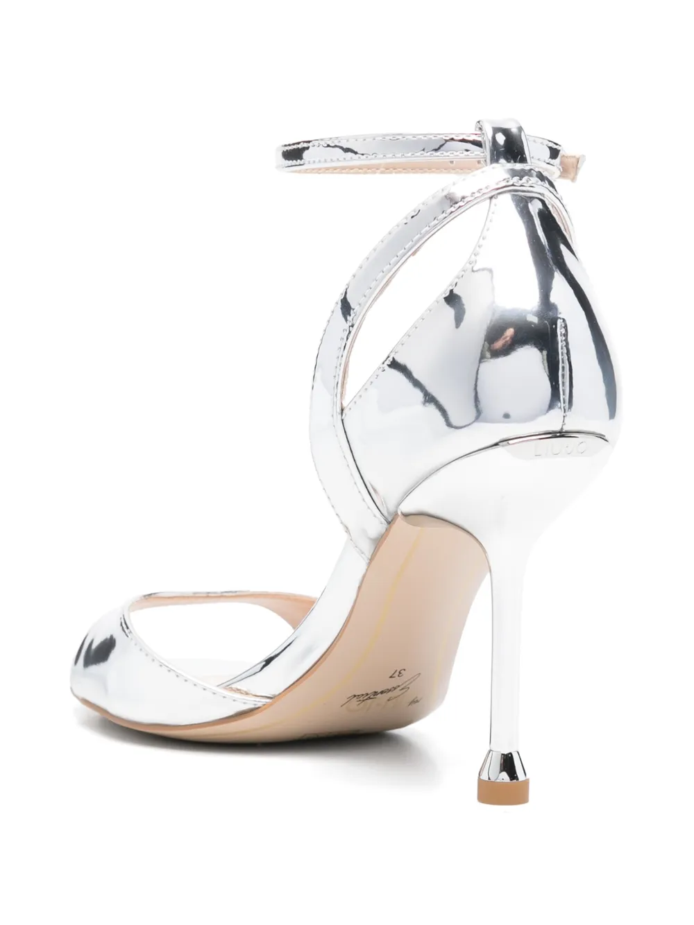 LIU JO Mirrored pumps met gelamineerde hak Zilver