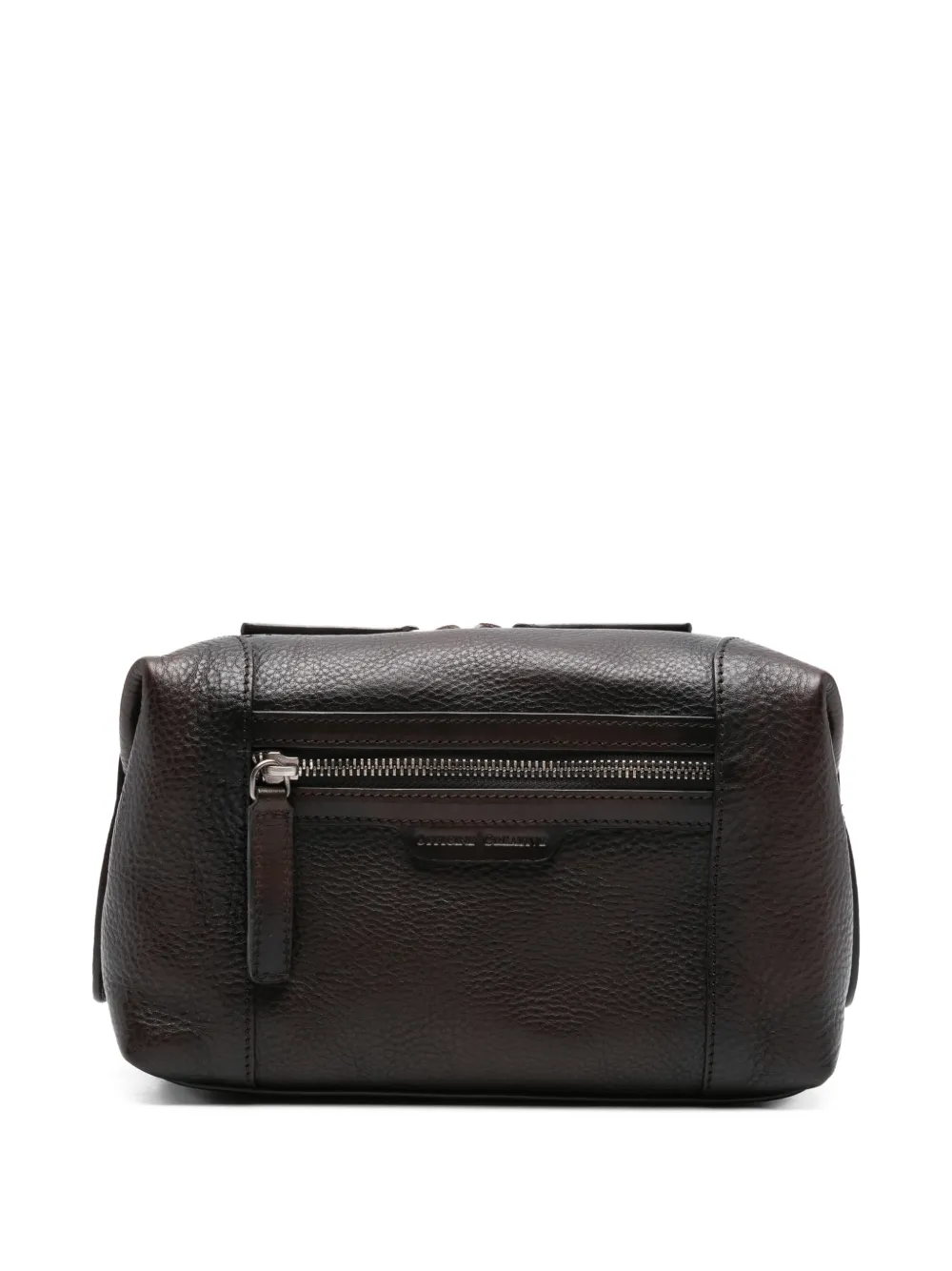 Officine Creative Kulturbeutel aus Leder - Braun