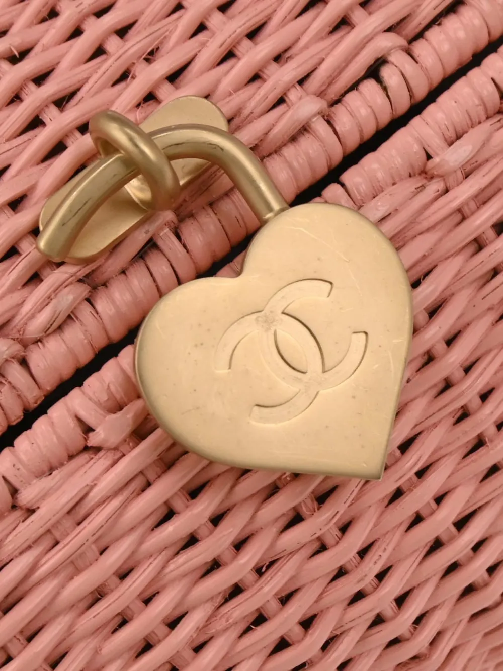CHANEL Pre-Owned 2004-2005 shopper verfraaid met hart Roze