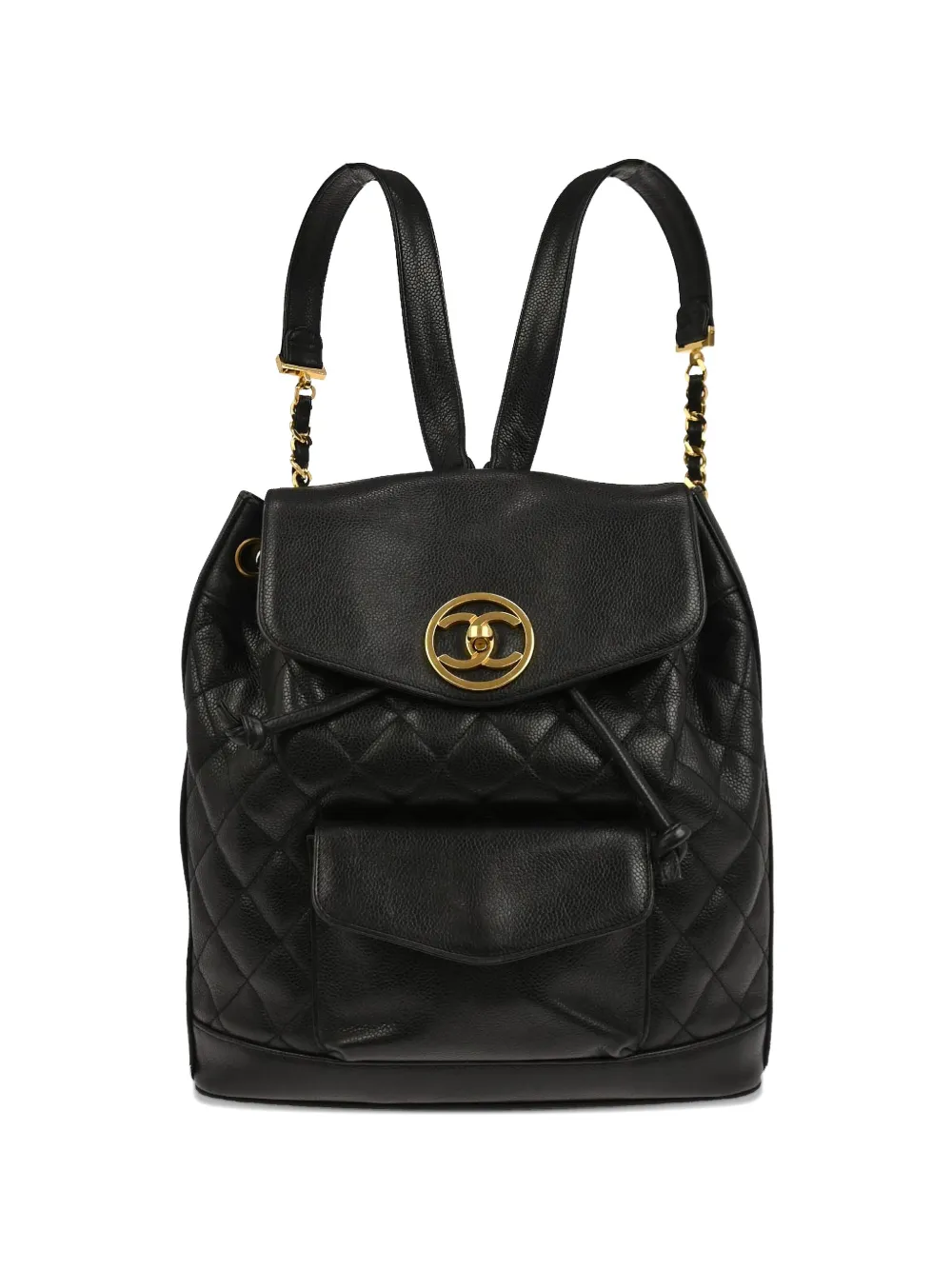 CHANEL Pre-Owned 1992 caviar-leather backpack - Nero