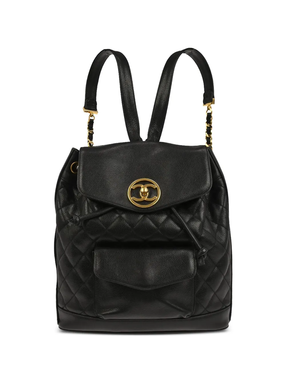 CHANEL Pre-Owned 1992 caviar-leather backpack - Nero