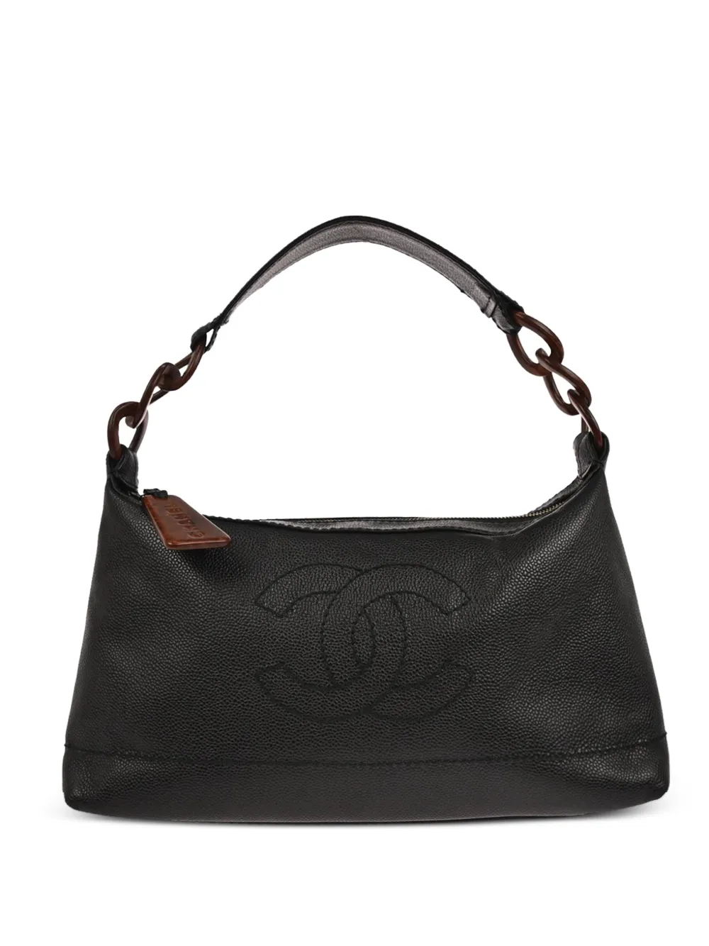 CHANEL Pre-Owned 2002 ingterlocking-CC shoulder bag - Nero