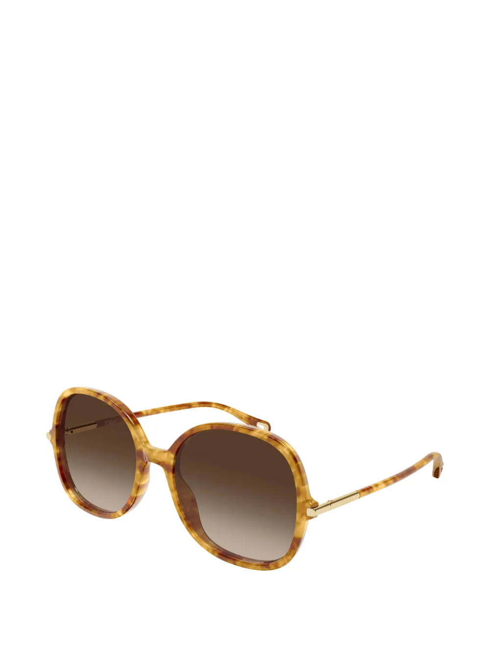  Chloé Eyewear Oversized-frame Sunglasses - Brown 