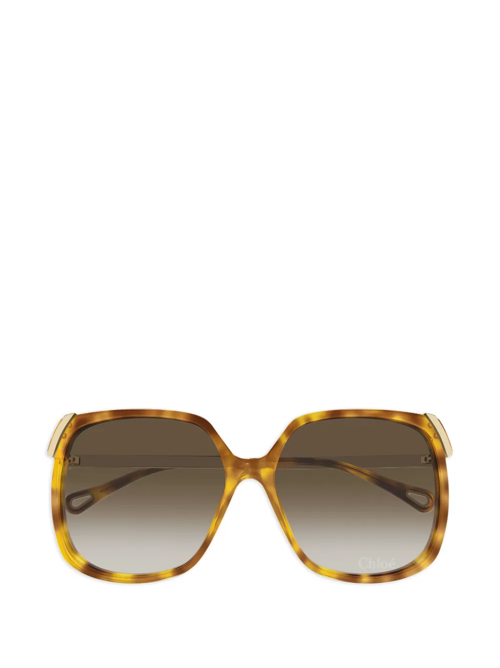Chloé Eyewear Aly oversized-frame sunglasses - Marrone