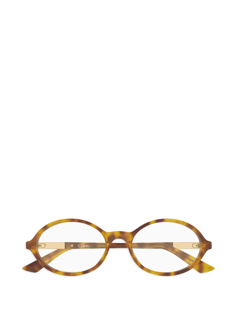 Chloé Eyewear oval-frame glasses - Marrone