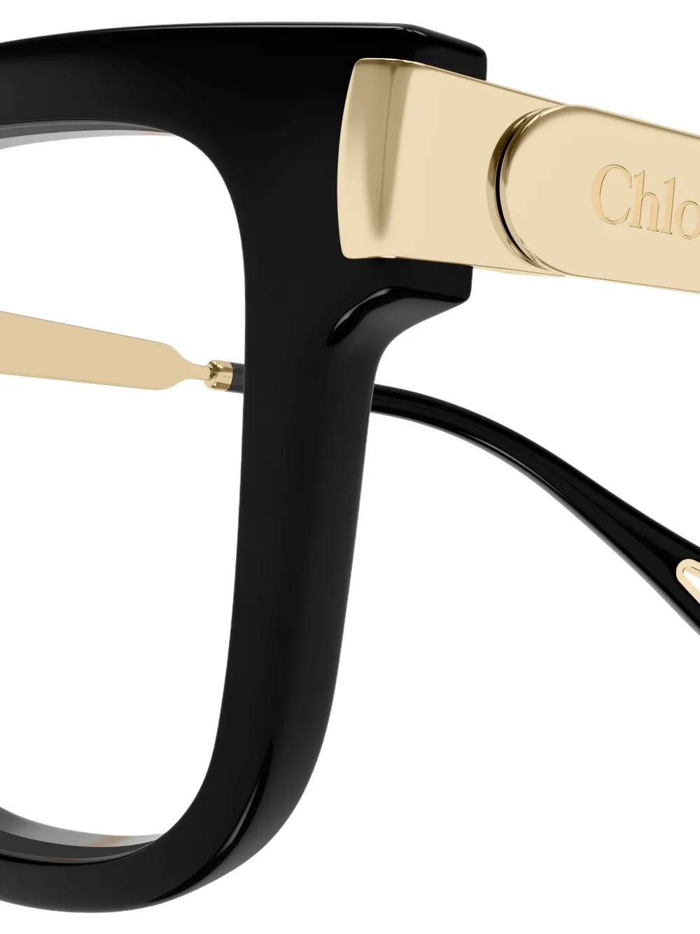 Chloé Eyewear Bril met vierkant montuur Zwart