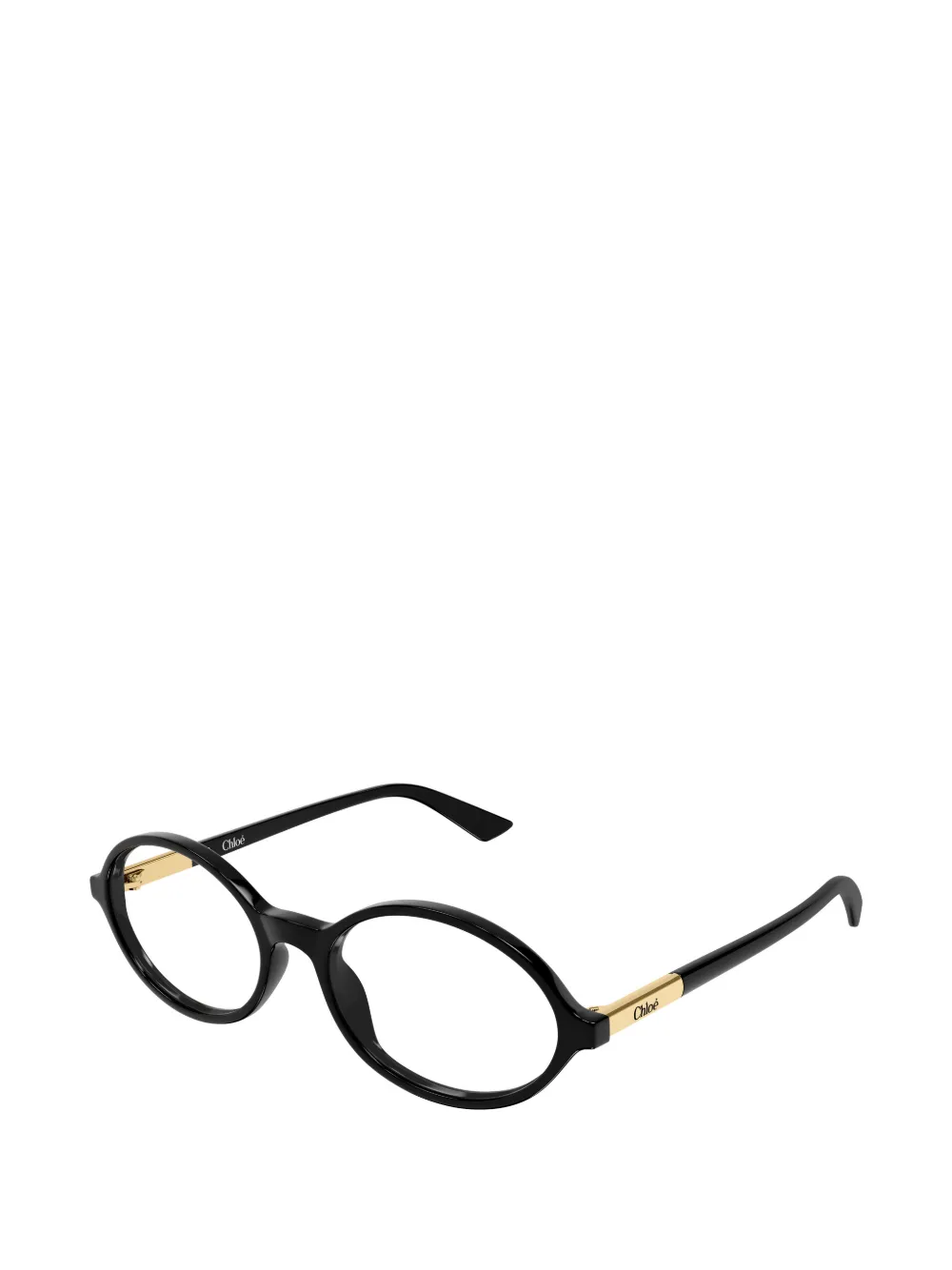 Chloé Eyewear Bril met ovaal montuur Zwart