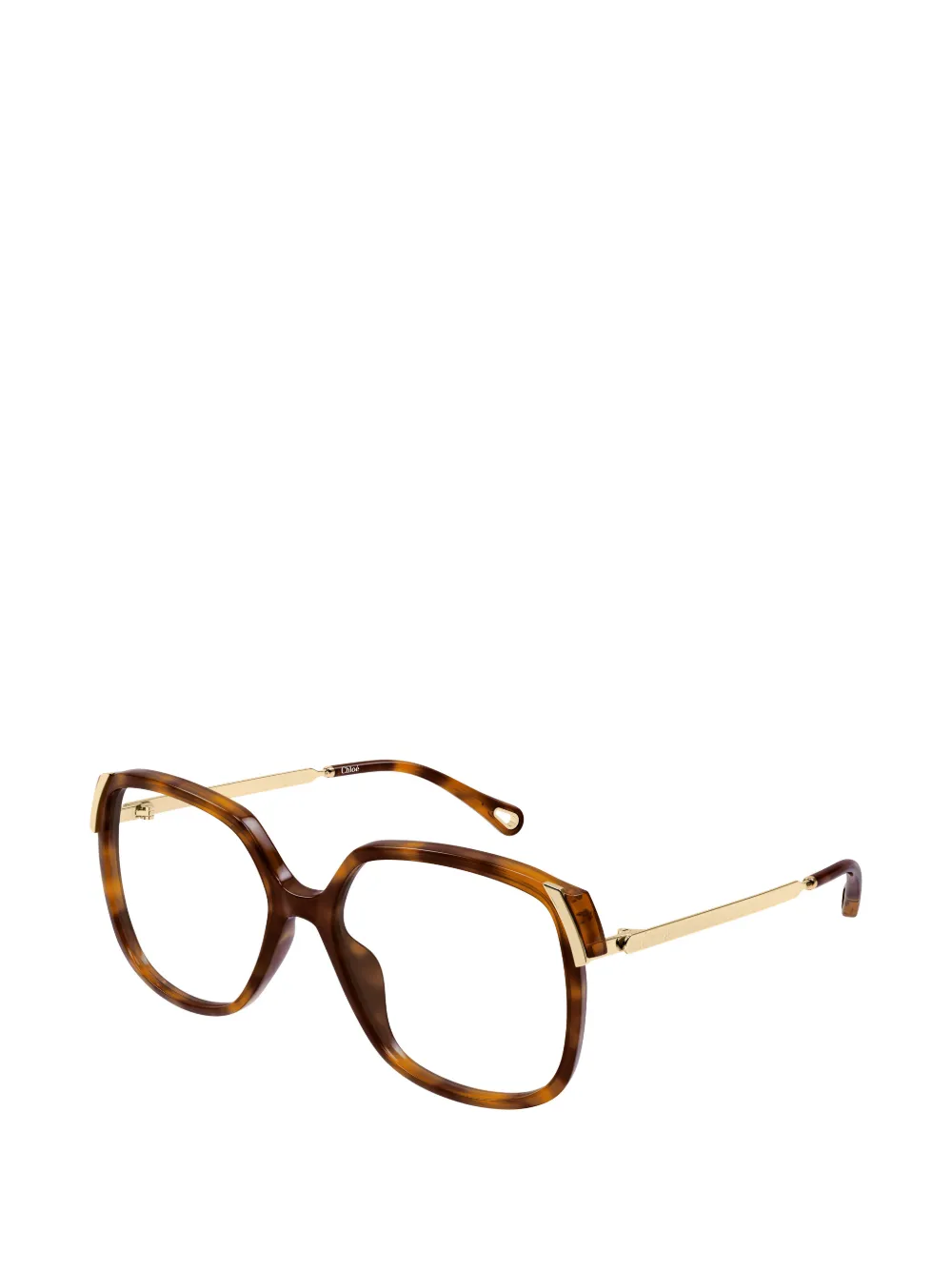 Chloé Eyewear Bril met vierkant montuur Bruin