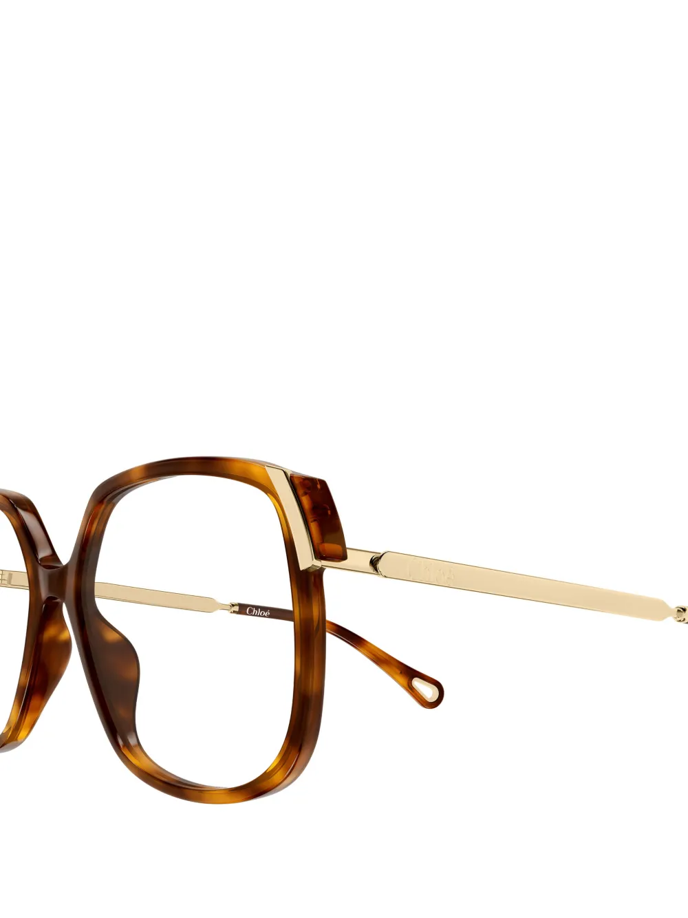 Chloé Eyewear Bril met vierkant montuur Bruin