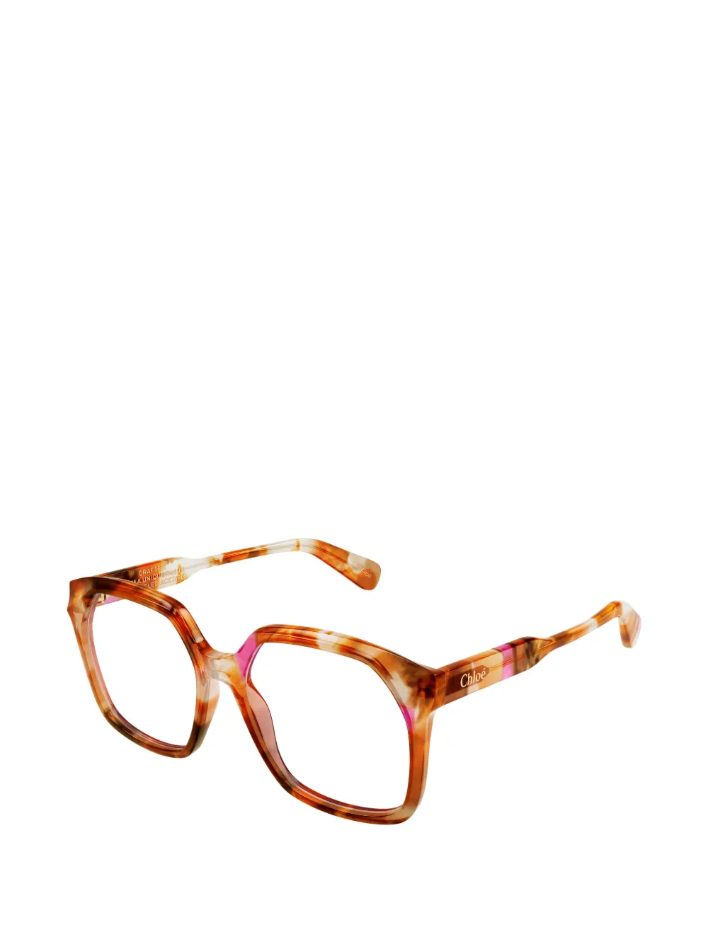 Chloé Eyewear Bril met vierkant montuur Oranje