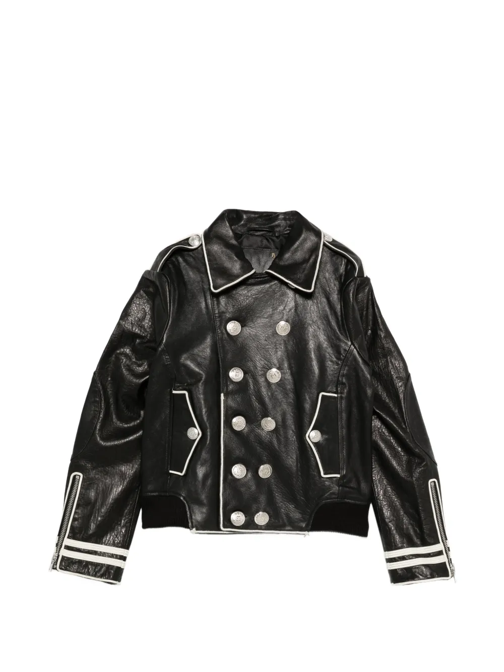 R13 leather jacket - Nero