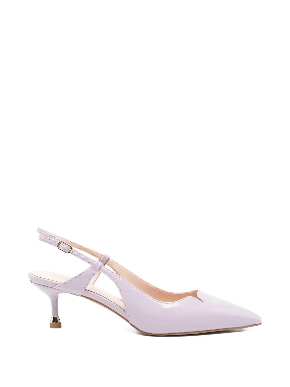 LIU JO Gelakte slingbacks pumps van imitatieleer Paars