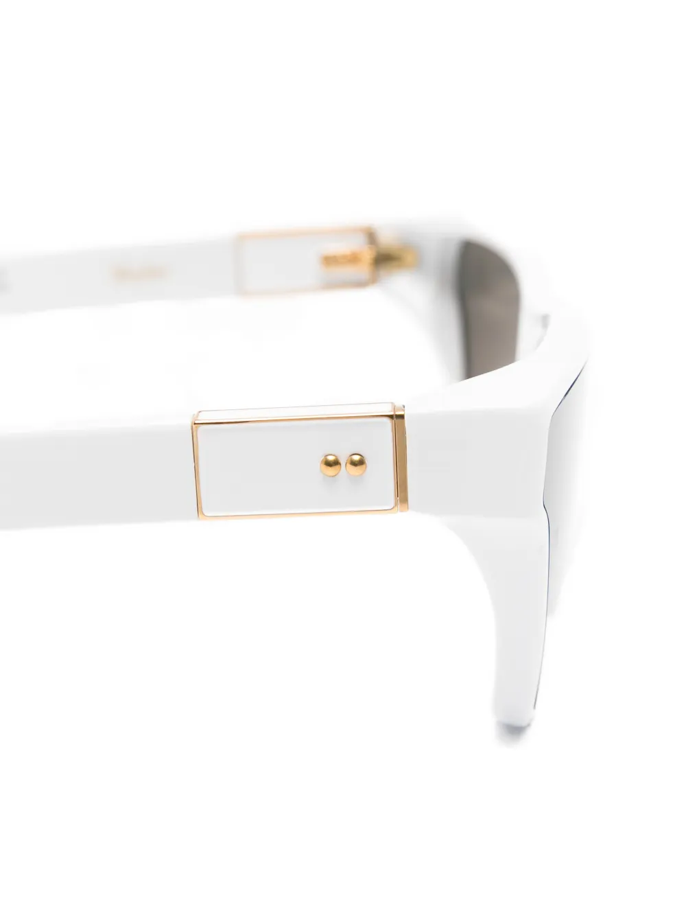 Linda Farrow Skyler zonnebril met cat-eye montuur Wit