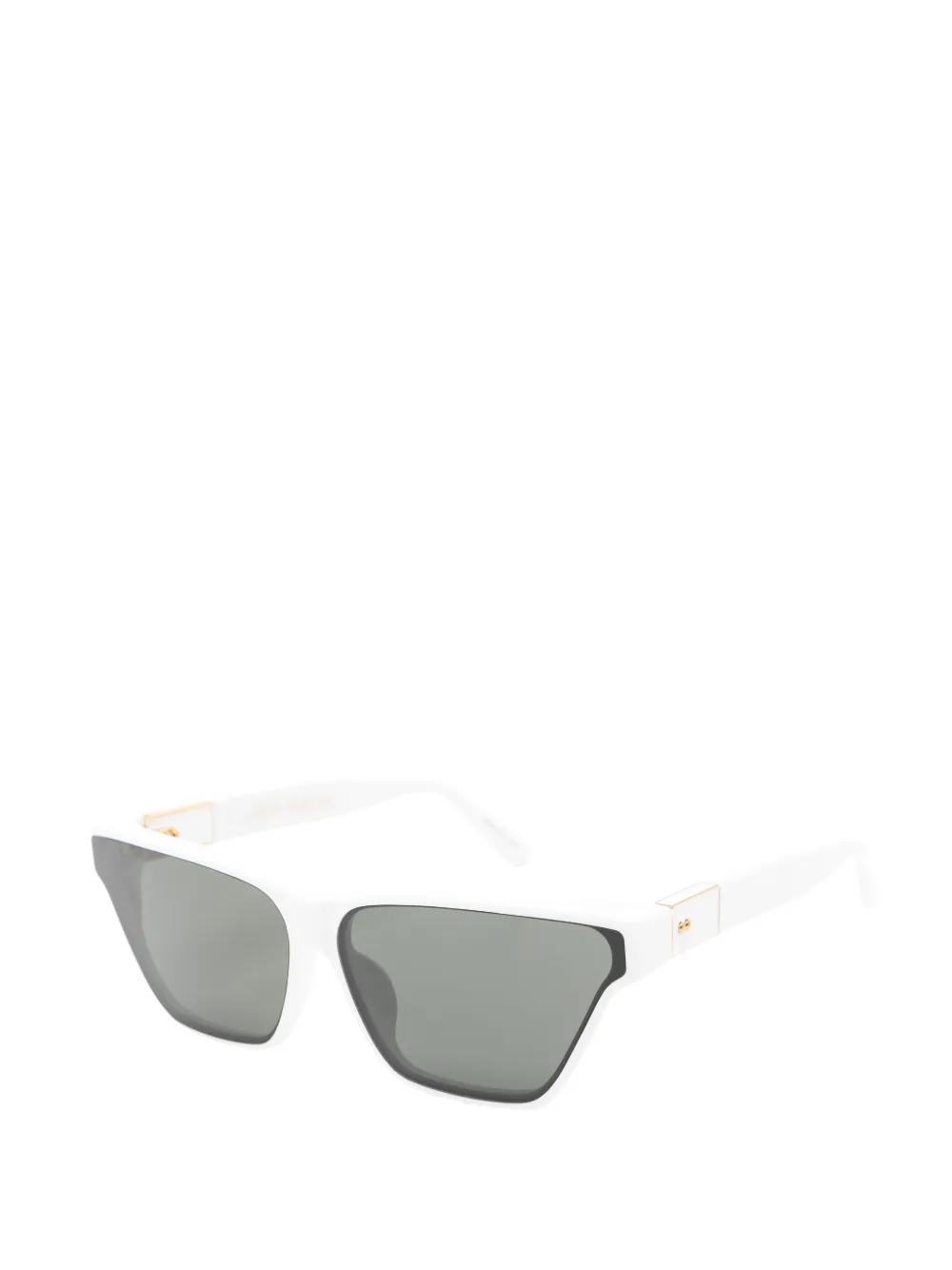 Linda Farrow Skyler zonnebril met cat-eye montuur Wit