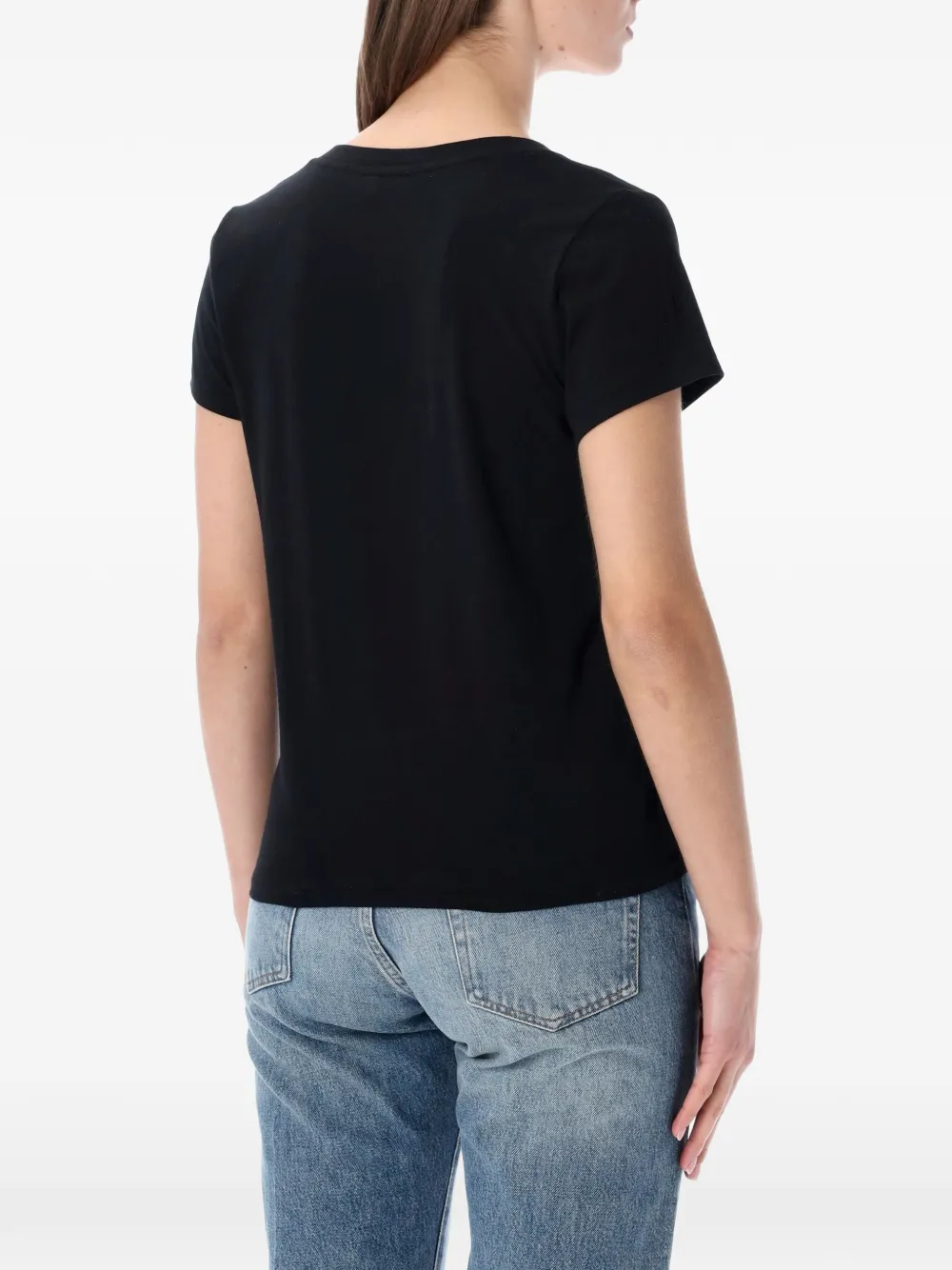 Polo Ralph Lauren T-shirt met V-hals Zwart