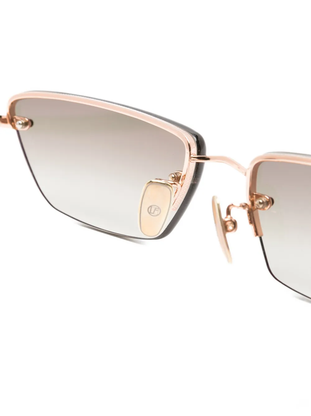  Linda Farrow Geometic-frame Sunglasses - Pink 