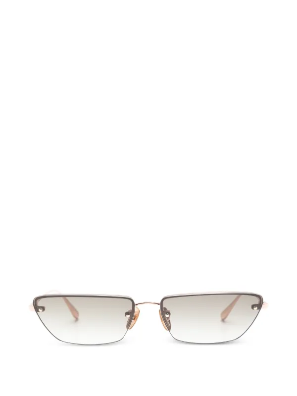Linda Farrow Geometic-frame Sunglasses in Pink