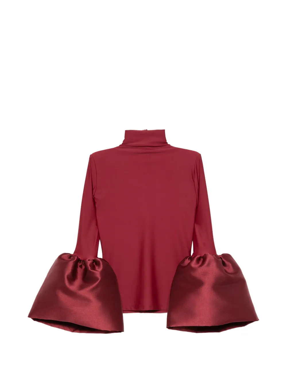 Atu Body Couture bell-sleeve roll-neck top - Rosso