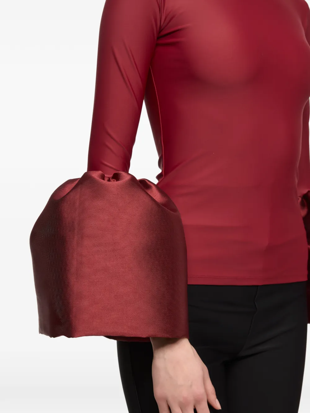 Atu Body Couture Top met col en klokmouwen Rood