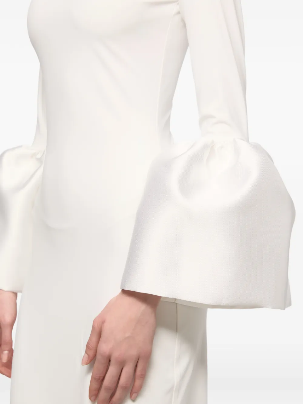 Atu Body Couture Midi-jurk met klokmouwen Wit