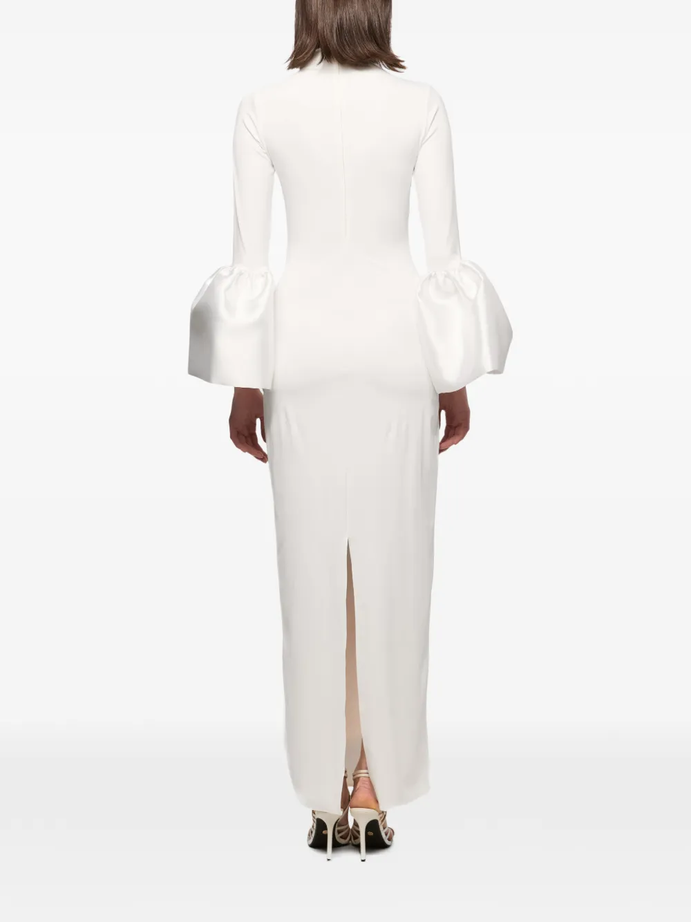Atu Body Couture Midi-jurk met klokmouwen Wit