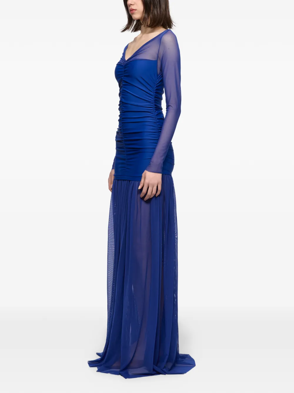 Atu Body Couture Jurk met ruches Blauw
