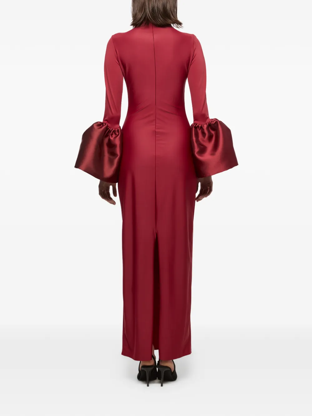 Atu Body Couture Midi-jurk met klokmouwen Rood