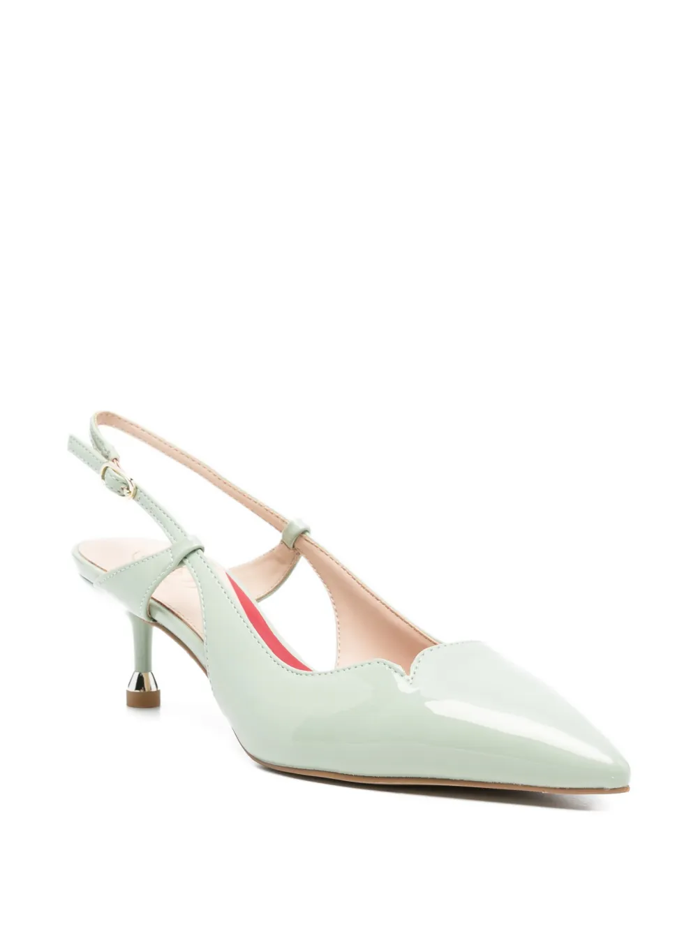  Liu Jo Cut-out Slingback Pumps - Green 